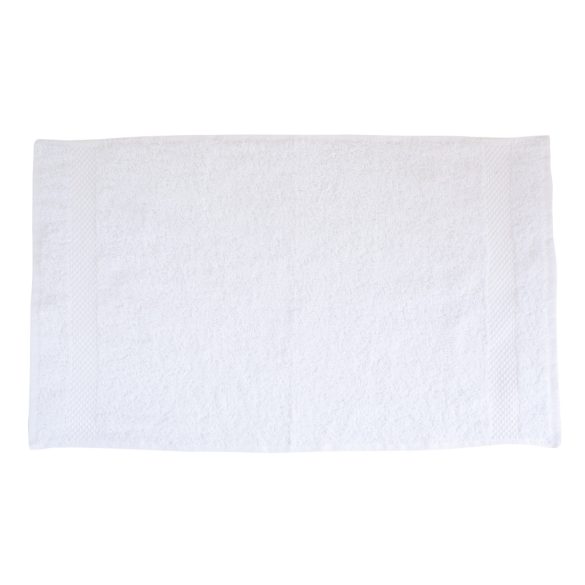 Törölköző Fehér 400 gr Bordűrös 50x100cm KIFUTÓ