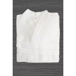 Fehér darázs mintás waffle köntös 5XL méretben – szállodai wellness – MrTextil.hu