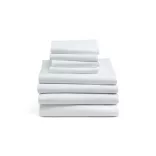 280x300 cm Fehér Lepedő, Kevertszálas 50% Pamut, 50% Poliészter, 130g/m² – mrtextil.hu