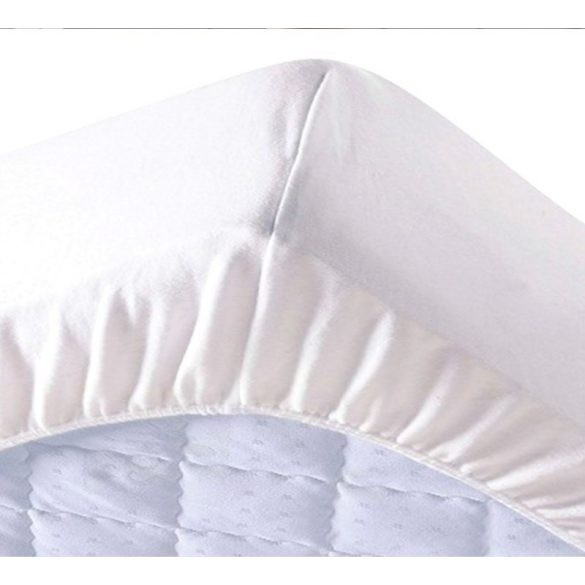 Pamut frottír vízhatlan körgumis matracvédő, 100 x 200 cm, (szállodai és egészségügyi minőség)