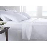 220x240 cm Fehér Lepedő, Kevertszálas – Szállodai Minőség – mrtextil.hu